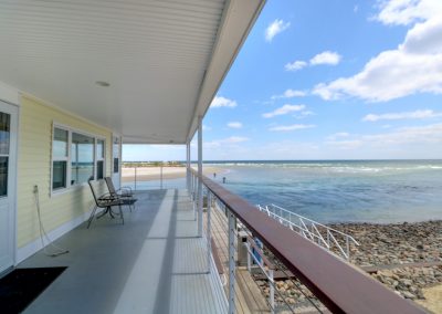 Terrace Level outdoor seating view.