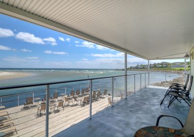 Private deck with spectacular view.
