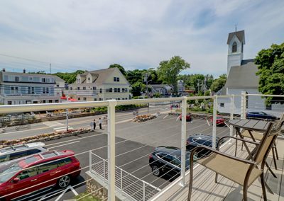 View of Shore Road from the balcony.