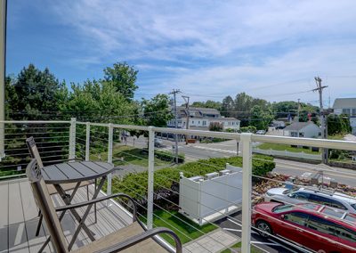 View from balcony looking south along Shore Road.
