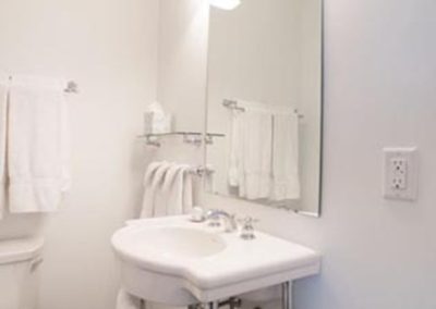 Private bathroom with walk-in shower.