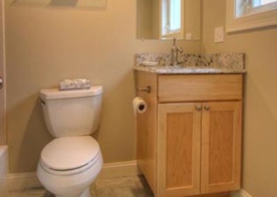 Private bathroom, includes tub with shower.