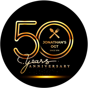 Jonathan's restaurant 50th anniversary logo